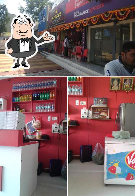 The interior of A Star Pizza & Juice Centre Malegaon
