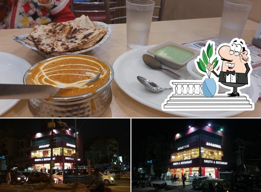 This is the picture depicting exterior and food at Aggarwal Sweet & Snacks