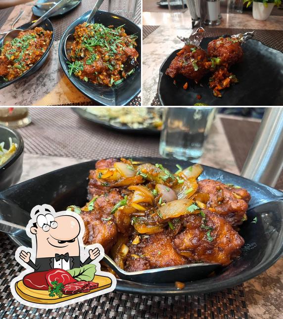 Order meat dishes at Dalchini restaurant