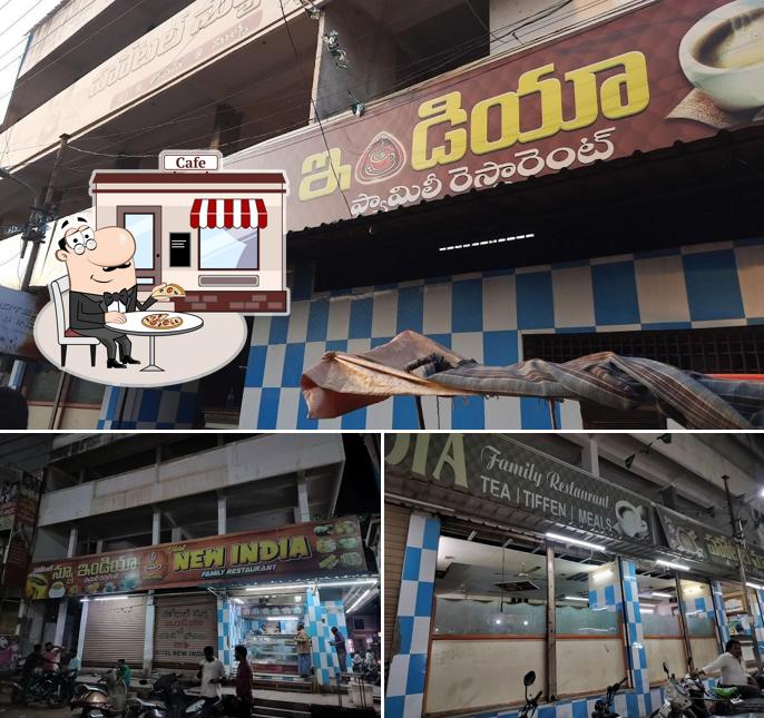 The exterior of Hotel New India