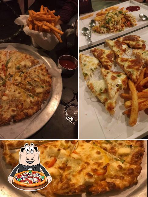 Order pizza at Base Camp Bistro