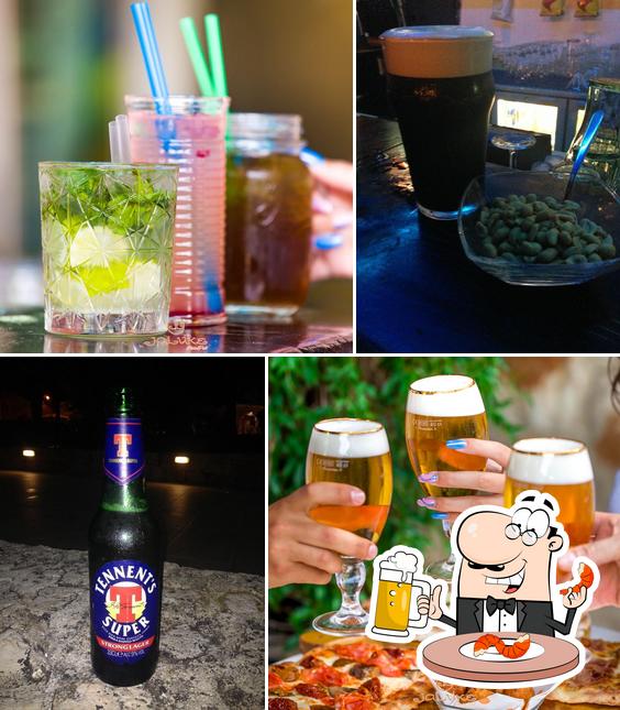 Puoi goderti un rinfrescante bicchiere di birra chiara o scura