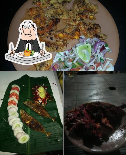 Food at Satisfy Bar & Restaurant