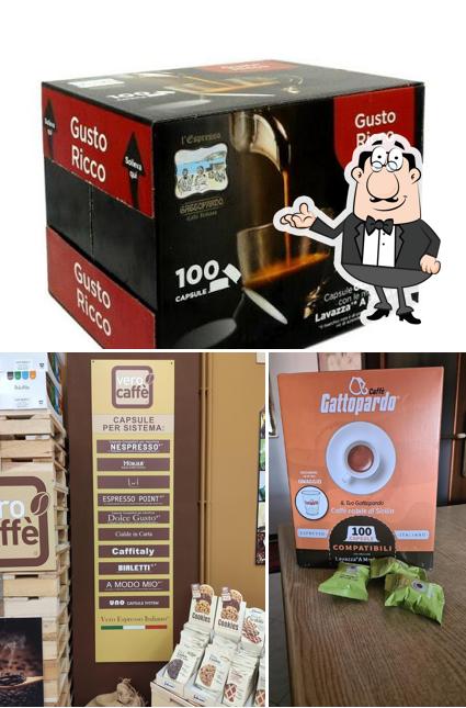 Tra le diverse cose da VERO CAFFE PIOVE DI SACCO si possono trovare la interni e cibo