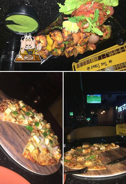 Try out pizza at The Stage