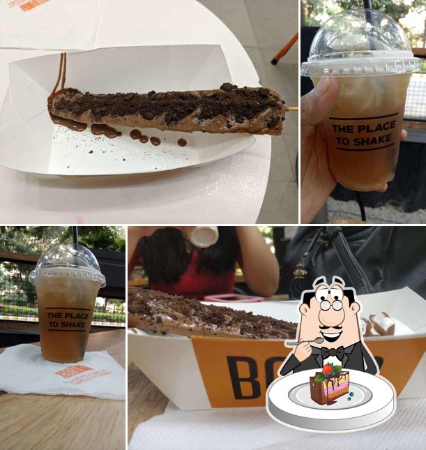 Chocolate cake at Bob's Shakes