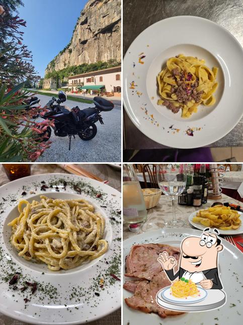 Spaghetti alla carbonara al Bar Trattoria Alla Chiusa