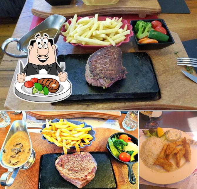 Bistecca al Restaurant Le Drapeau Suisse