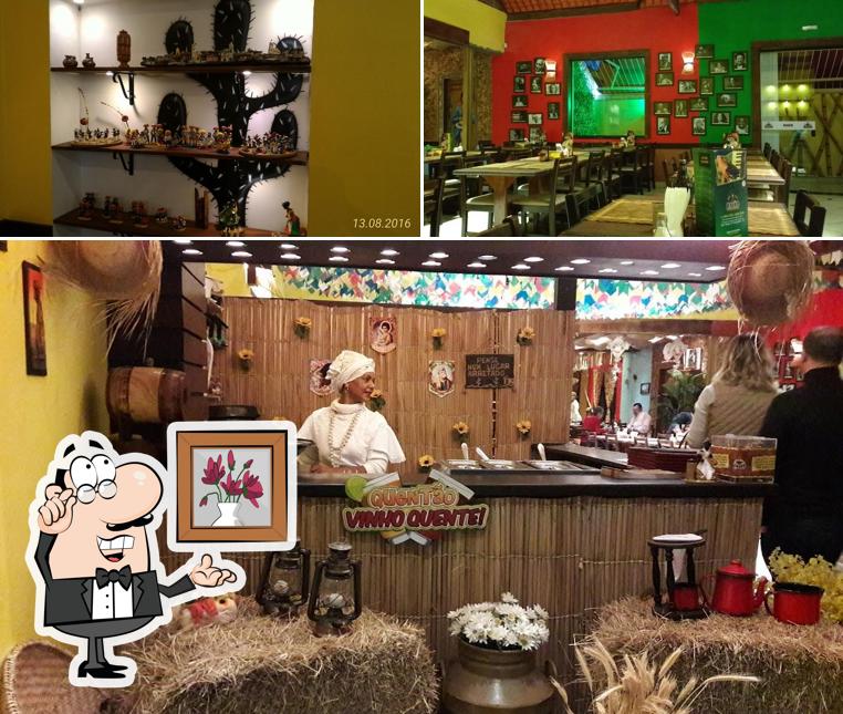 O interior do Baião Cozinha Nordestina