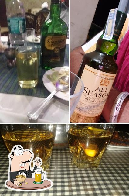 Order a glass of light or dark beer