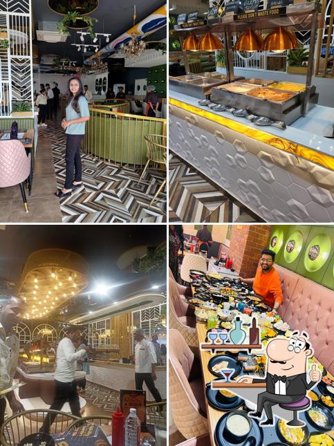 The interior of Barbecue Culture Rajkot Kalavad Road