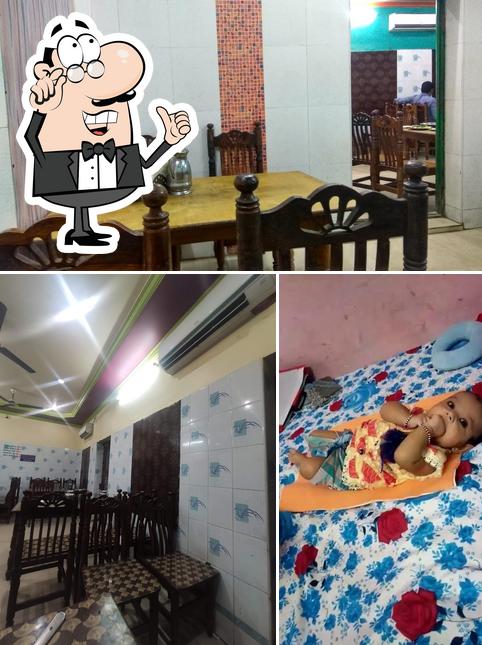 The interior of New Hotel Madras Bilal, GUNTUR