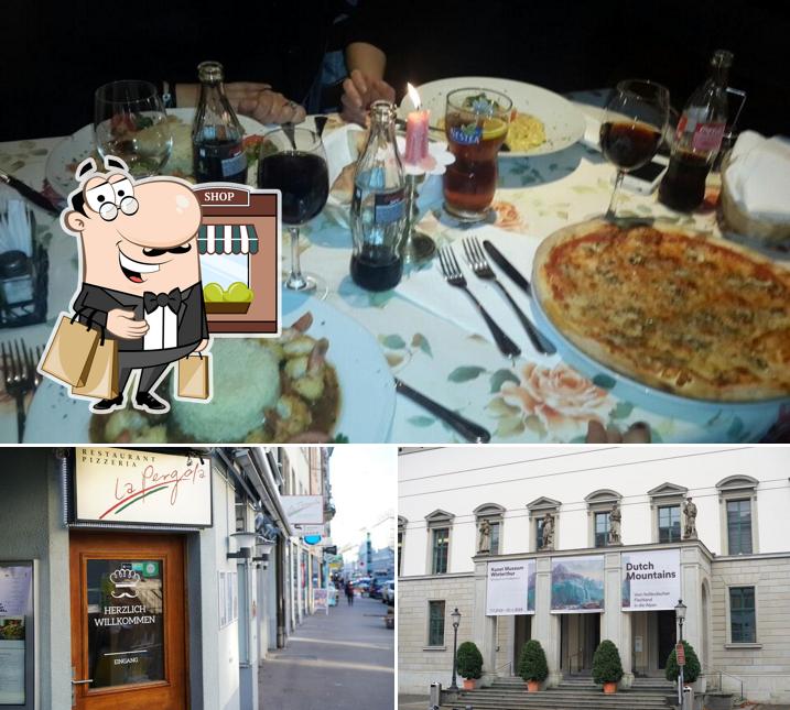 La foto di esterno e interni da La Pergola Restaurant und Pizzeria