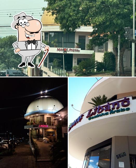 Desfrute da vista da área externa do Restaurante MontLibanês