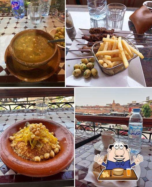 Soupe de palourdes à Restaurant Chegrouni - Marrakech Rooftop