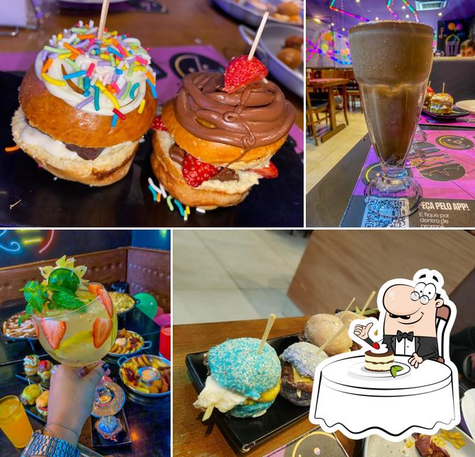 Croma Burguers São Caetano do Sul serve uma seleção de pratos doces
