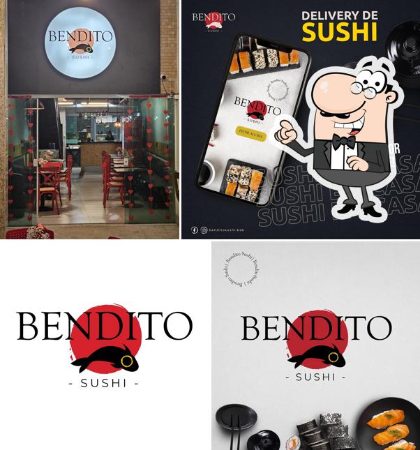 O interior do Bendito Sushi