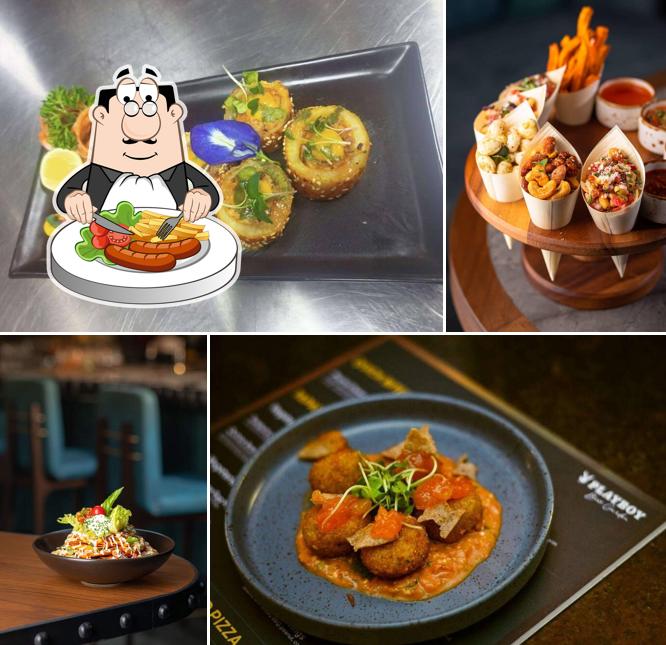 Food at Playboy Beer Garden