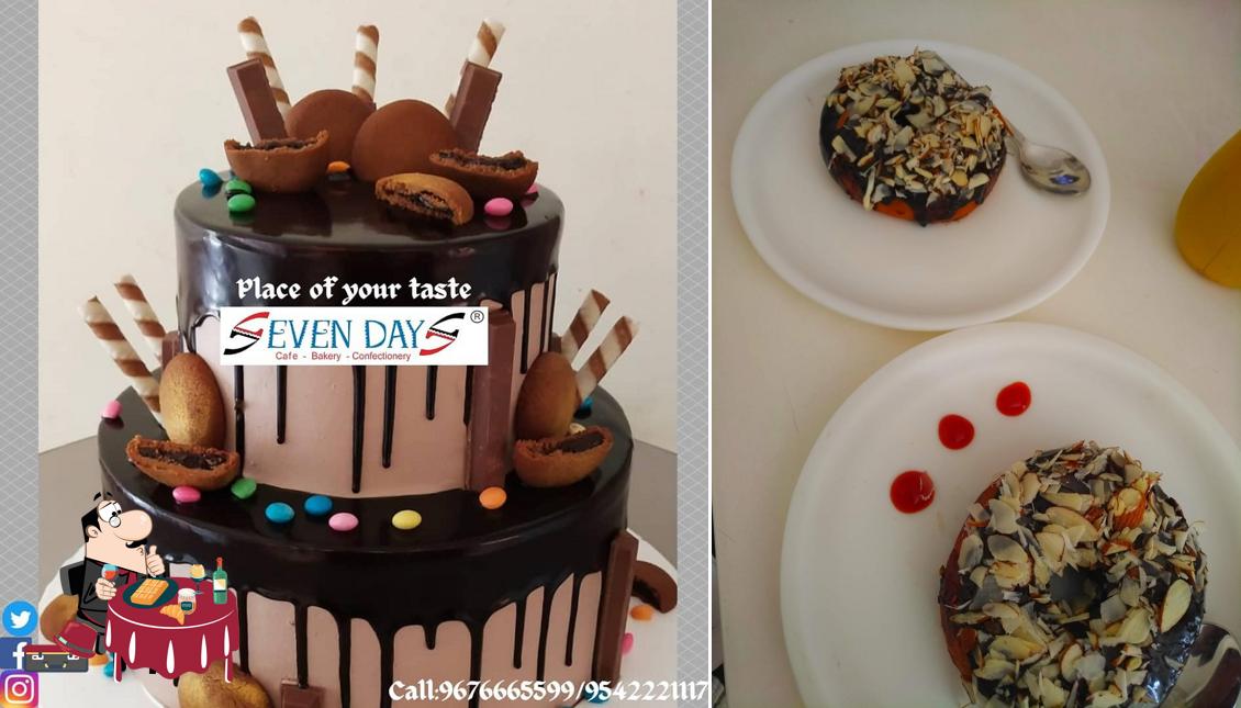 Seven Days Bakery - Tadigadapa offers a range of desserts