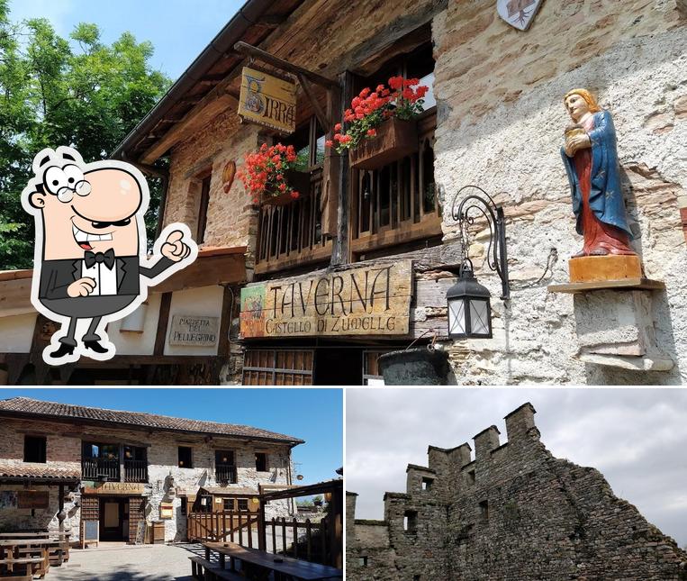 Guarda la parte esterna di Castello di Zumelle