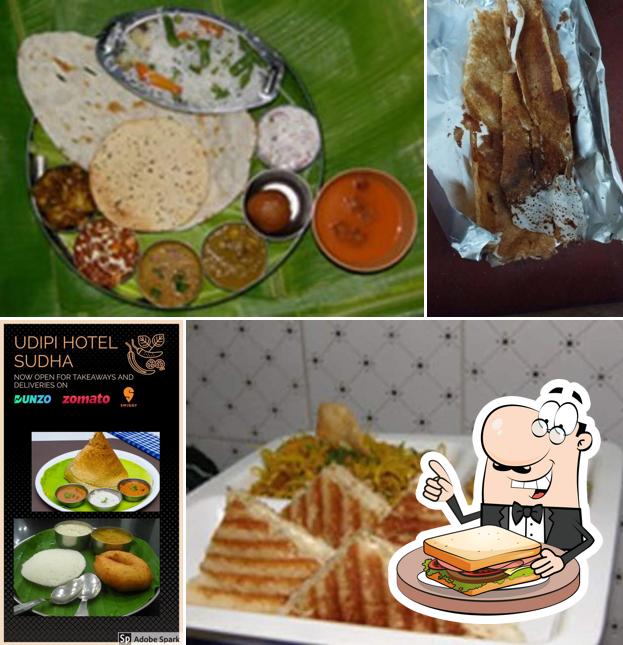 Grilled cheese sandwich at Udipi Hotel Sudha