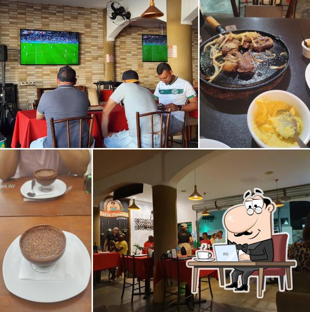 O interior do Maria Pimenta Gourmet