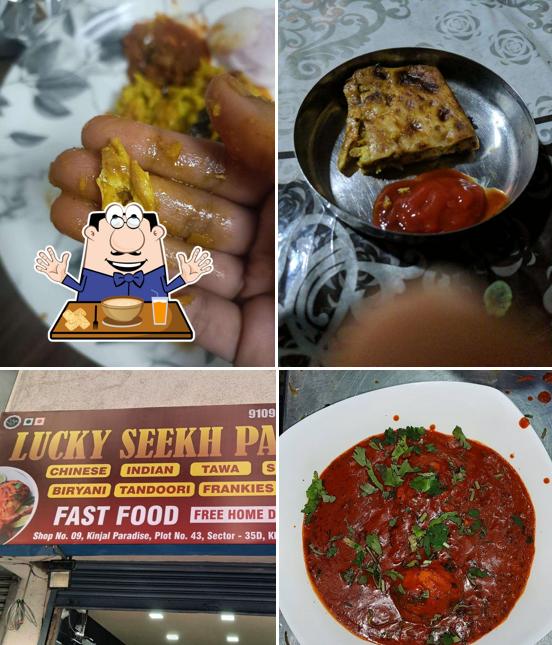 Food at Lucky Seekh Paratha