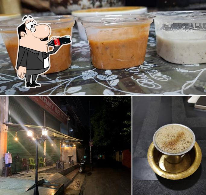 Among various things one can find drink and exterior at Dosa Express Namma Chennai