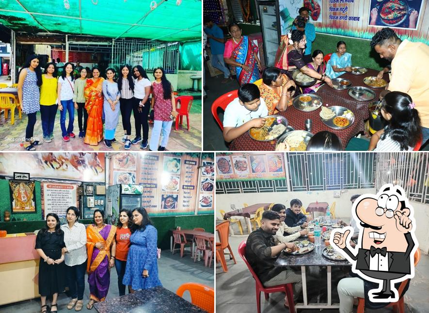 The interior of Hotel Vahinisaheb Veg and Non-Veg