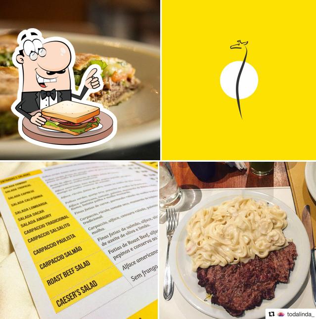 Escolha um sanduíche para o almoço ou jantar