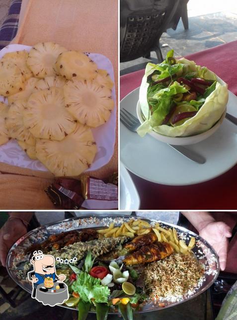 Food at Bob Marley Beach Shack