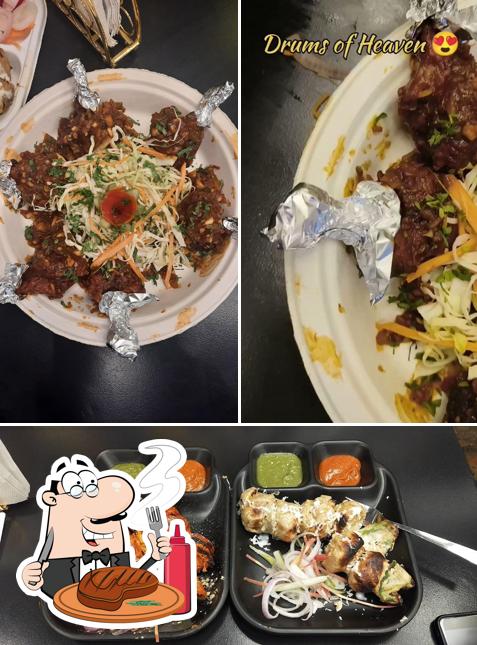 Order meat dishes at Hitchki Thela, Bokaro