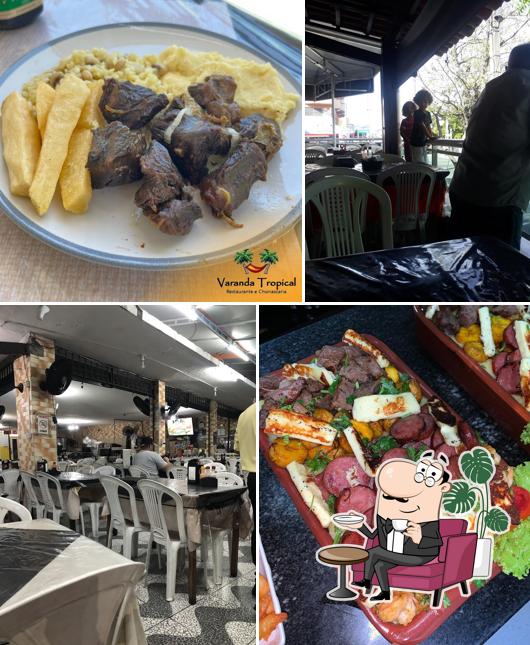 O interior do Restaurante Varanda Tropical - Churrascaria e Pizzaria