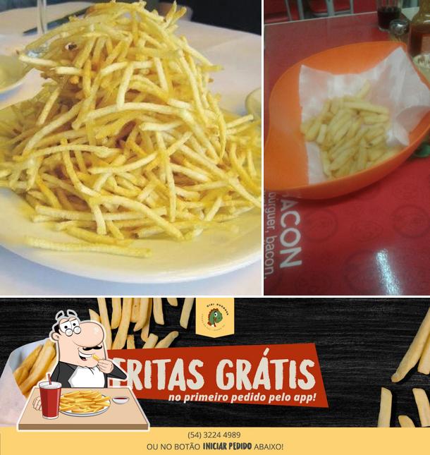 Prove batatas fritas no Dibi Burguer