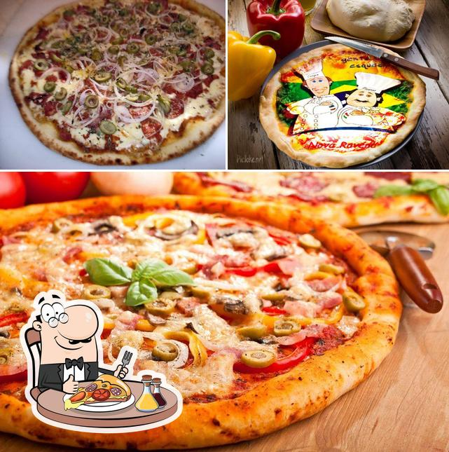 Experimente pizza no Pizzaria Ravena