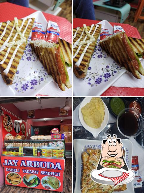 Pick a sandwich at Jay Arbuda fast food
