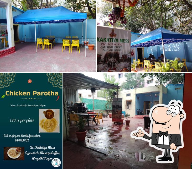 The interior of Sri kakatiya mess and caterers