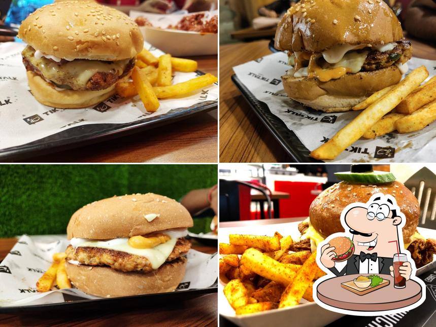 Treat yourself to a burger at TikTalk Cafe