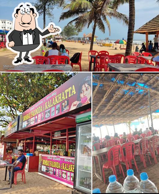 Take a seat at one of the tables at Bombay Pav Bhaji And Fast Food