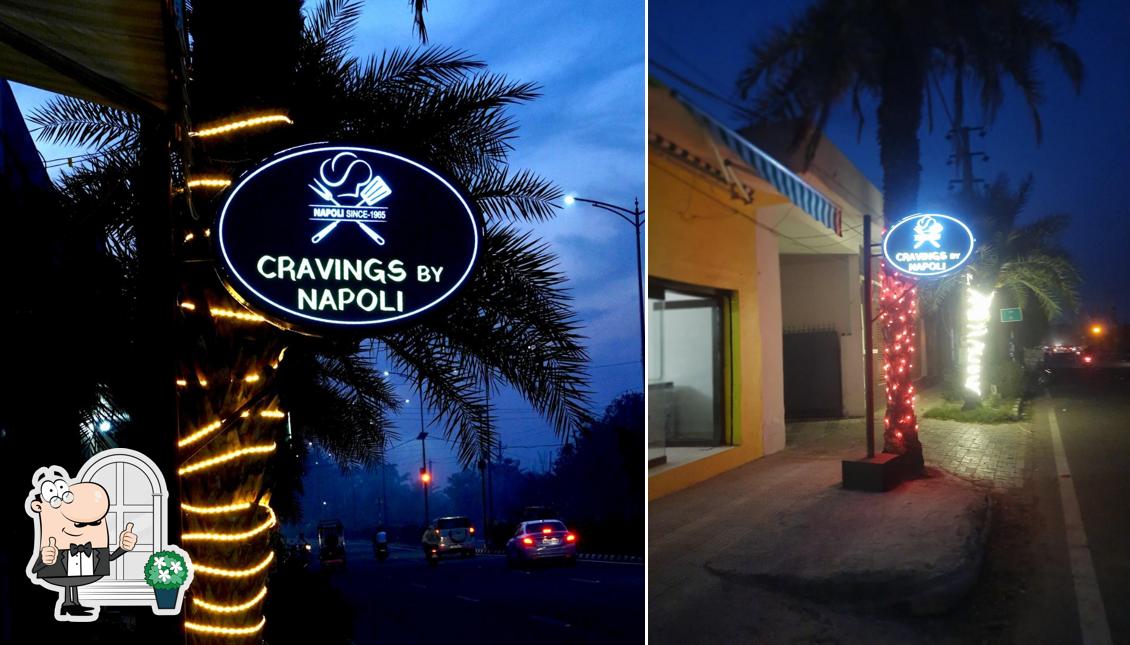 The exterior of Cravings By Napoli