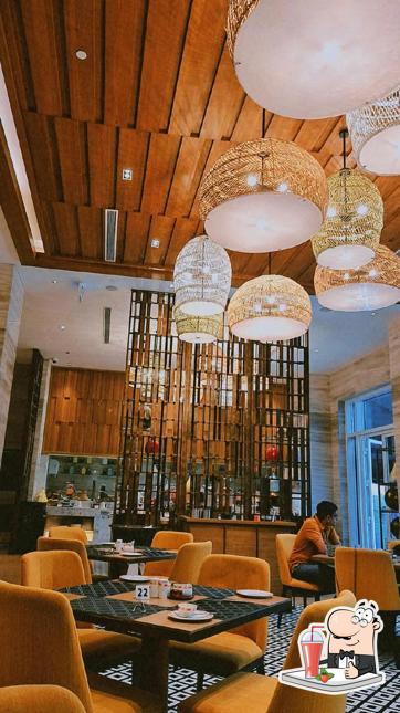 Enjoy a beverage at WelcomCafe