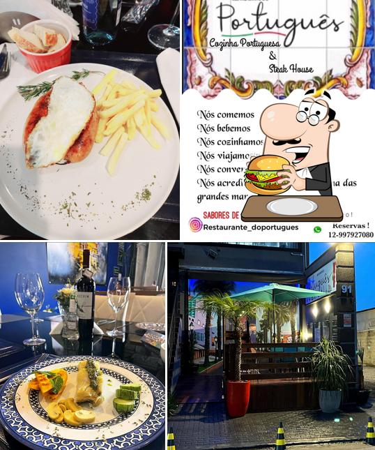 Peça um hambúrguer no Restaurante Do Português