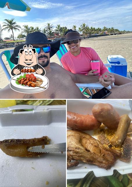 Entre diferentes coisas, comida e interior podem ser encontrados no Santos Dias Restaurante - Típico do Nordeste