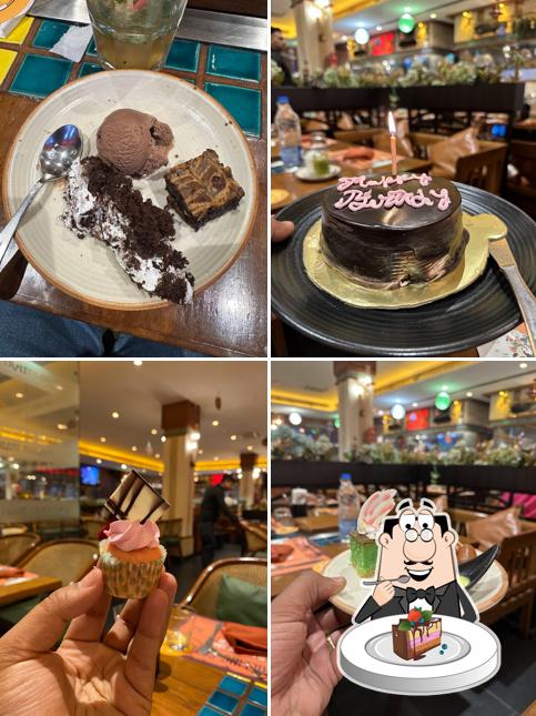 Chocolate cake at Pirates of Grill