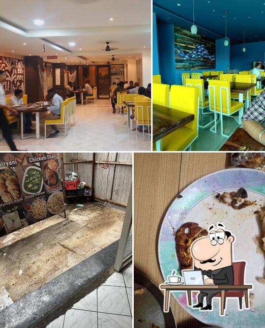 The interior of Hotel Kokani Tadka