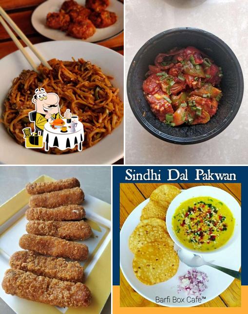 Food at Barfi Box Cafe