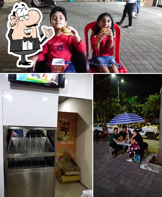 The interior of Desi Burger