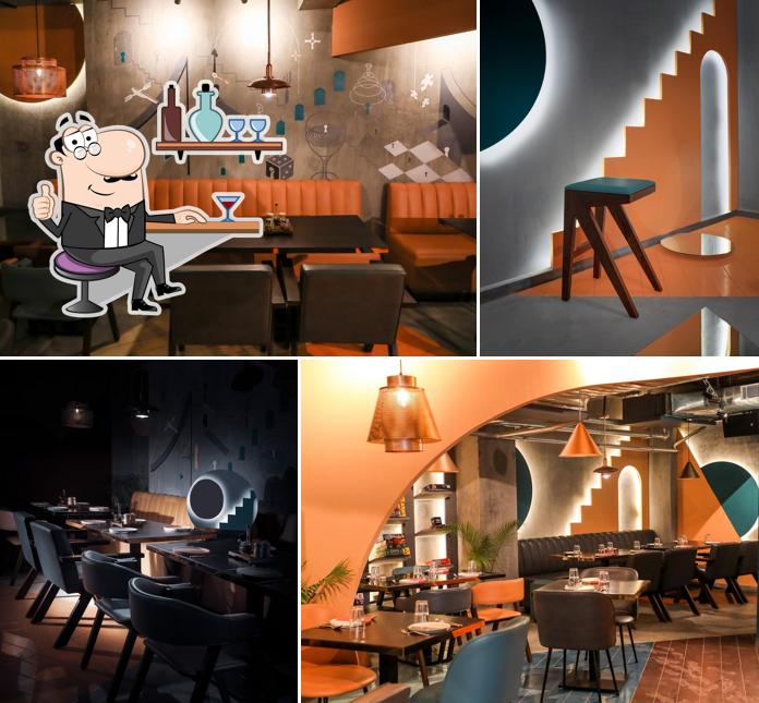 The interior of Unlocked - Bar, Kitchen and Escape Room