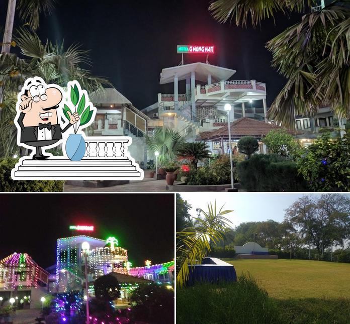 The exterior of Hotel Ghunghat Garden Restaurant