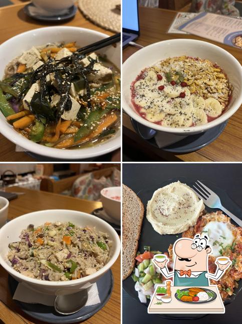 Food at The Crossover Cafe(הירושלמי) Dharamkot Vegan and Vegetarian Cafe